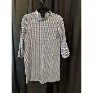 LR navy check dress S